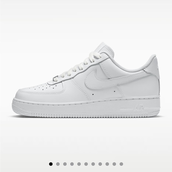 Nike All-White Air Force 1 Sneakers